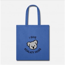 I Give Koality Hugs Koala Royal Blue Tote Bag